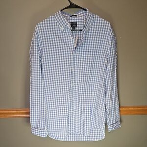 J. Crew Men's Light Blue Checkered Shirt
